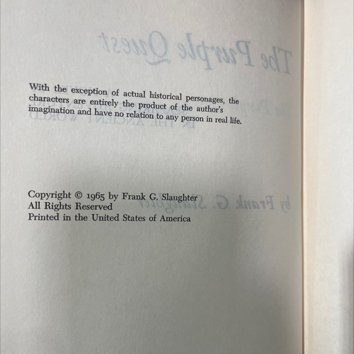 the purple quest all ise ni introid fub a novel of seafaring adventure in the ancient world book, by Frank G. image 3