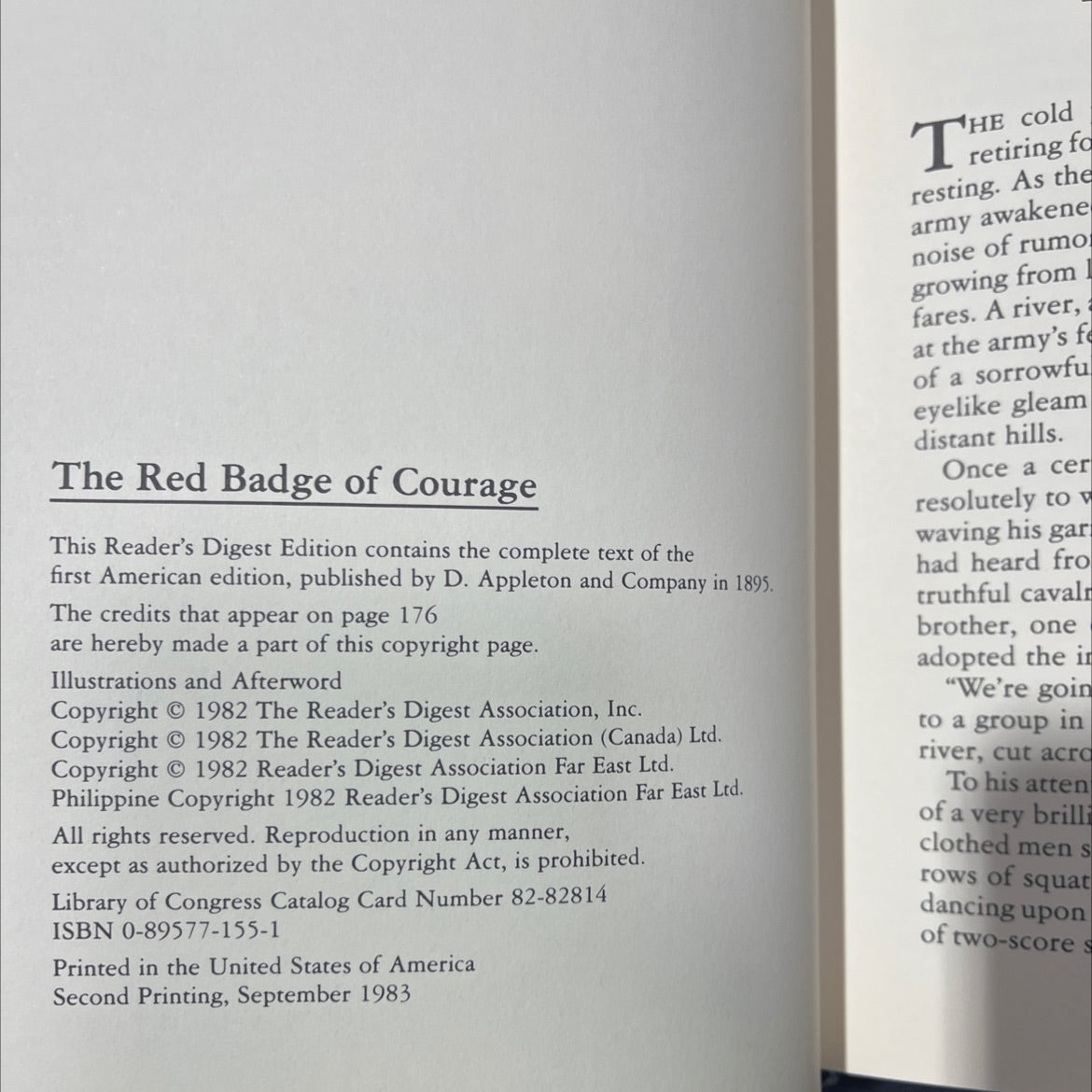 the red badge of courage book, by stephen crane, 1982 Hardcover image 3