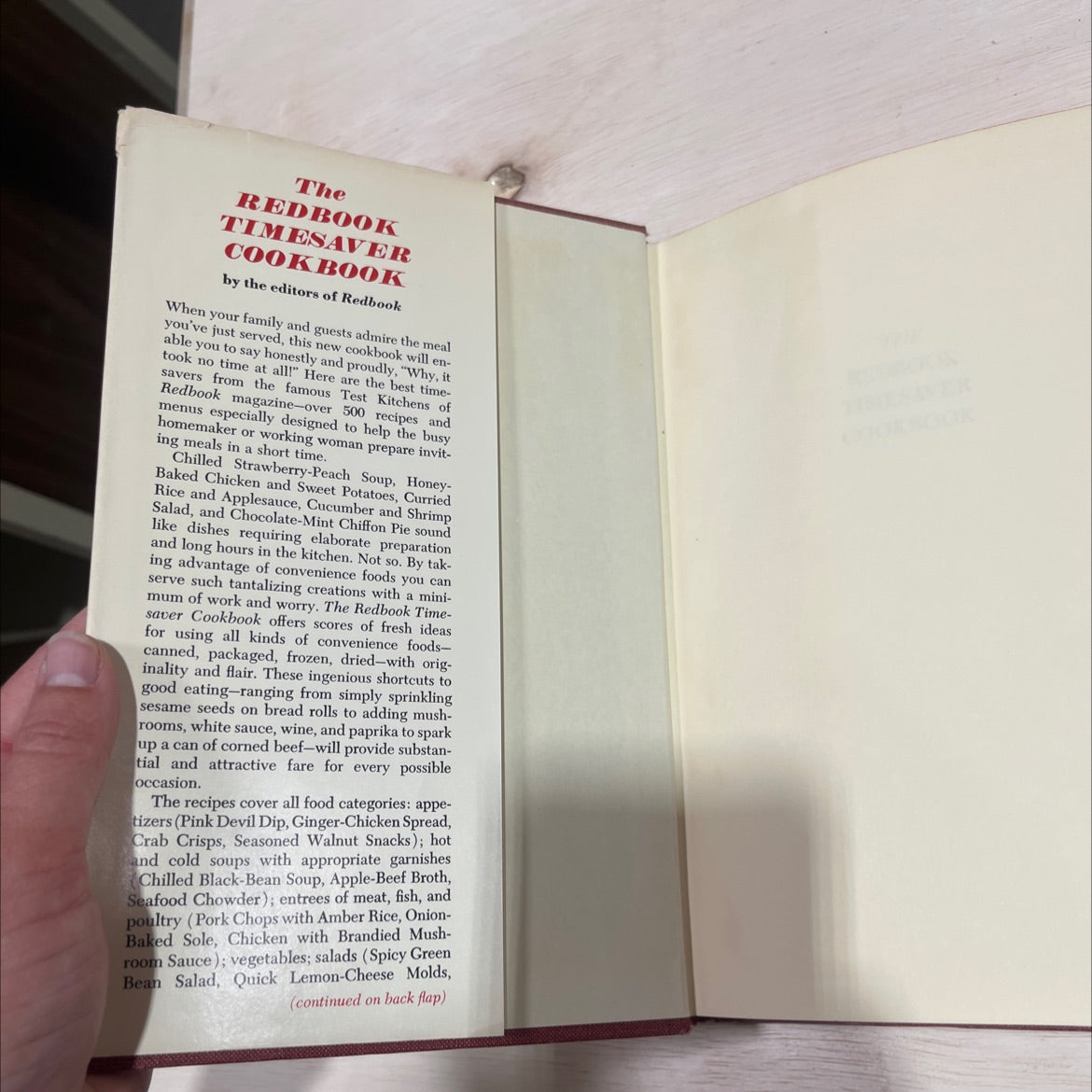 the redbook timesaver cookbook book, by editors of redbook, compiled by ruth fairchild pomeroy, 1972 Hardcover image 4
