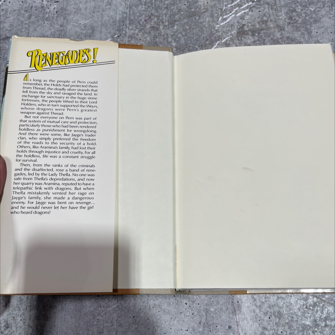 the renegades of pern book, by anne mccaffrey, 1989 Hardcover image 4