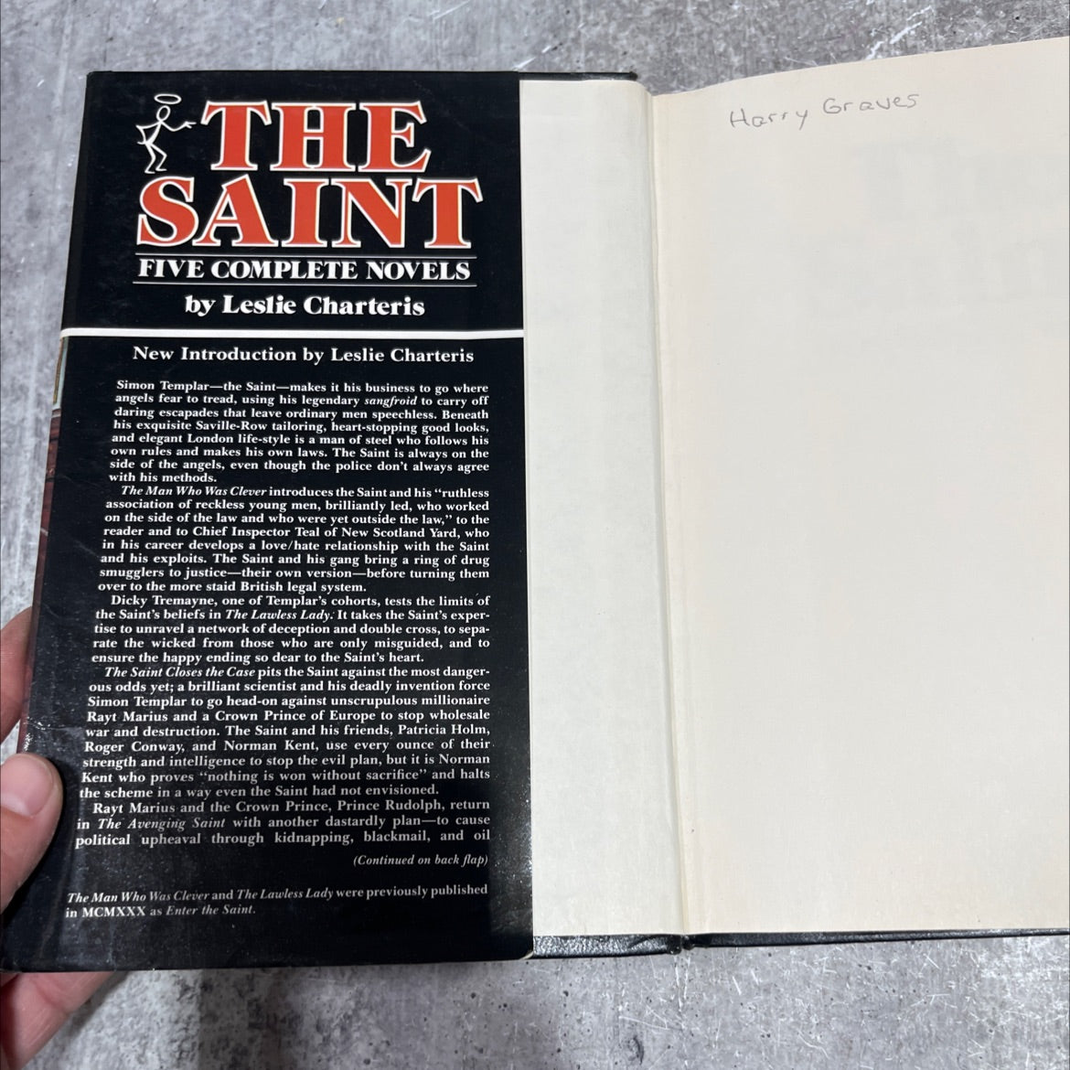 the saint: five complete novels book, by leslie charteris, 1983 Hardcover image 4