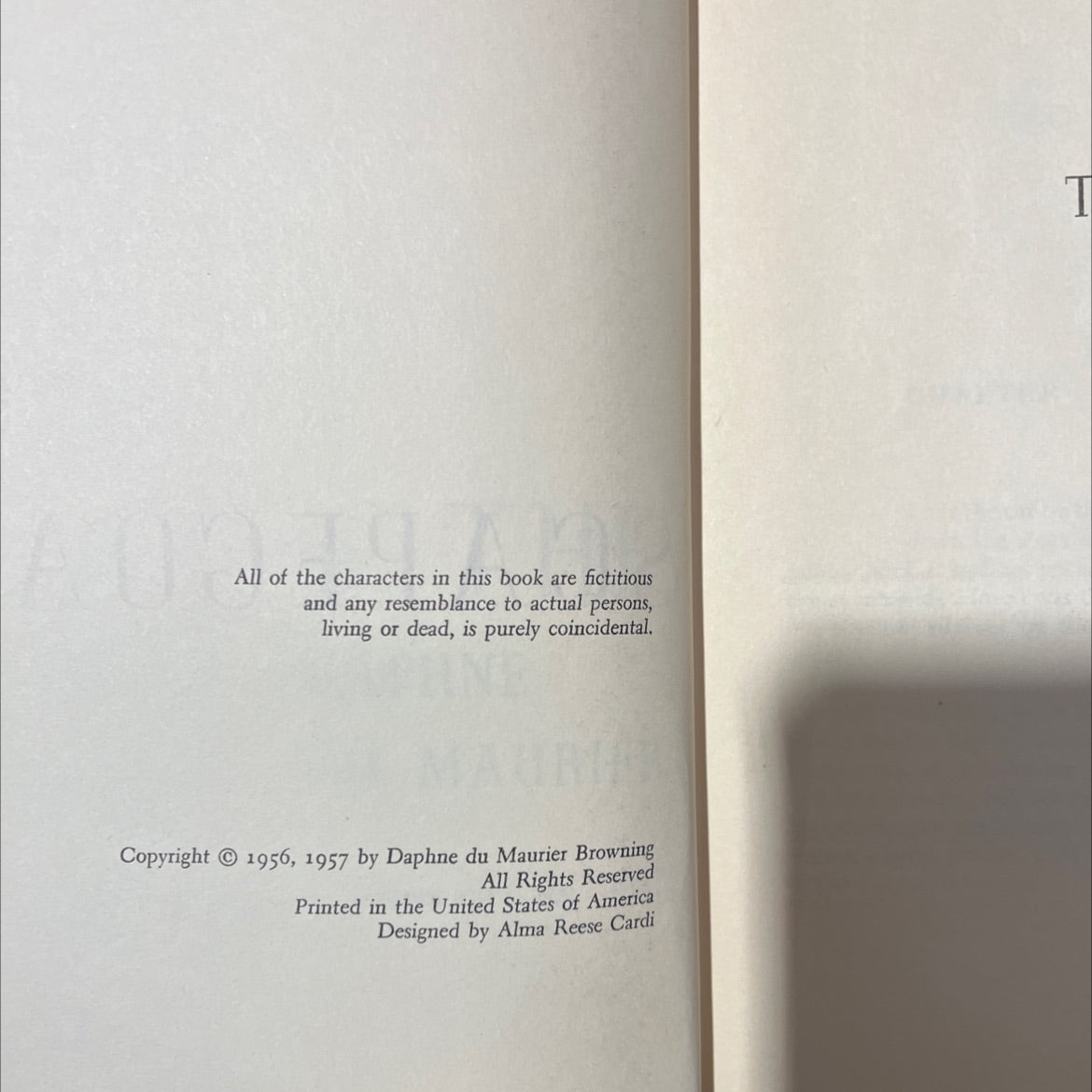 the scapegoat book, by daphne du maurier, 1957 Hardcover image 3