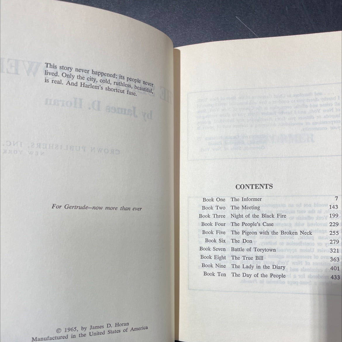 the seat of power book, by James D. Horan, 1965 Hardcover image 3