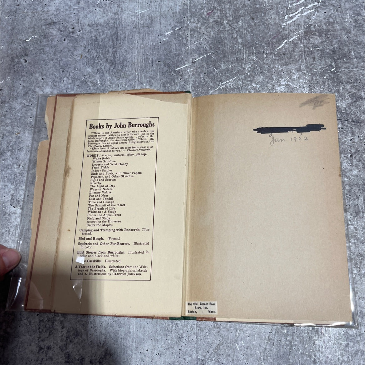 the seer of slabsides book, by dallas lore sharp, 1921 Hardcover image 4