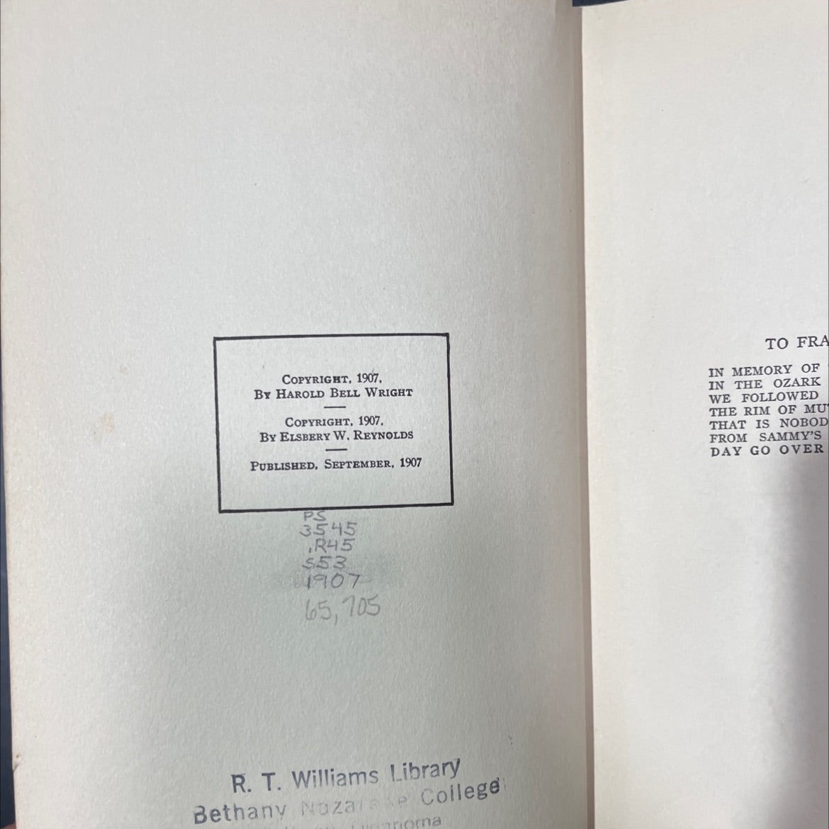 the shepherd of the hills book, by harold bell wright, 1907 Hardcover, Heavily Used image 3