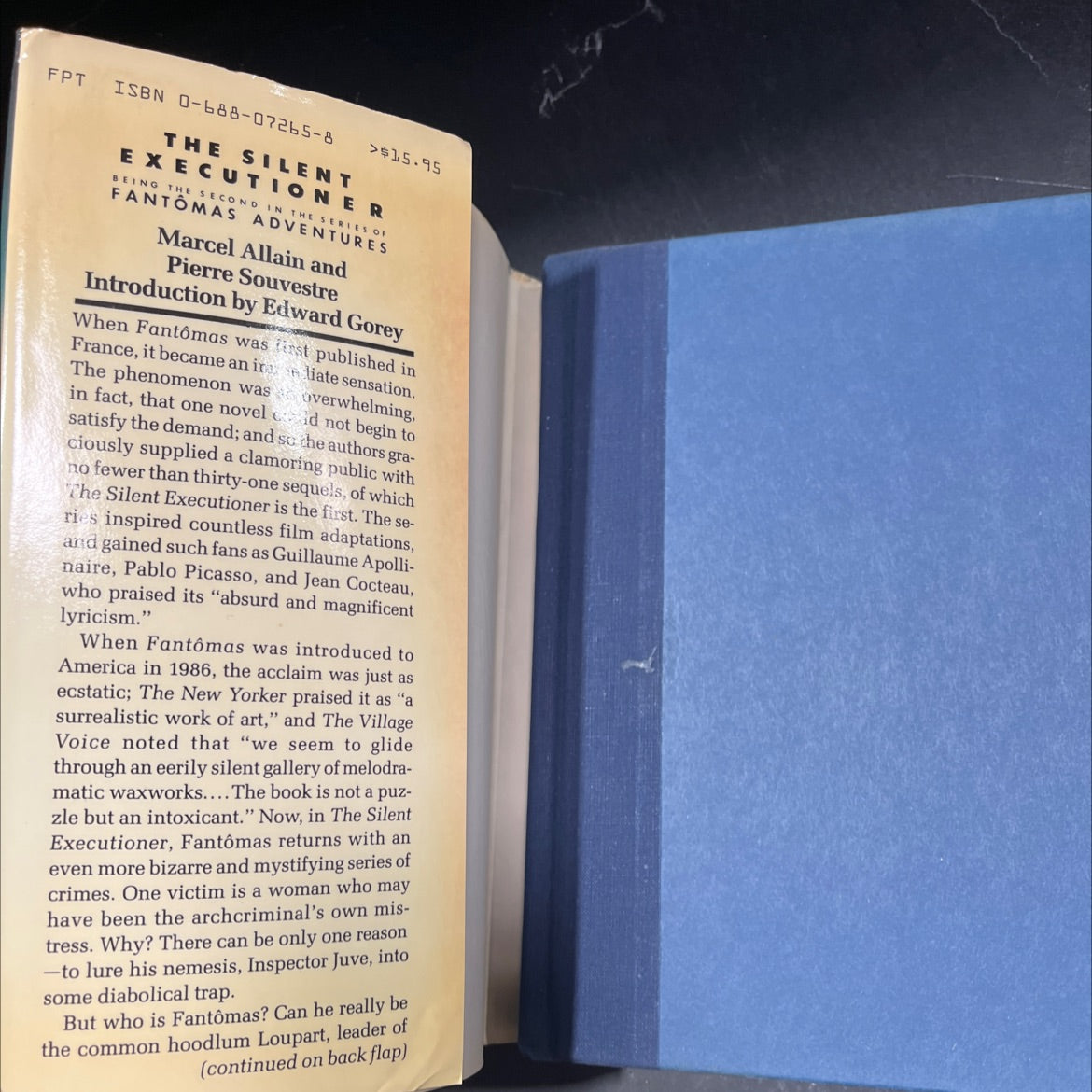 the silent executioner book, by Marcel Allain, Pierre Souvestre, 1987 Hardcover image 4