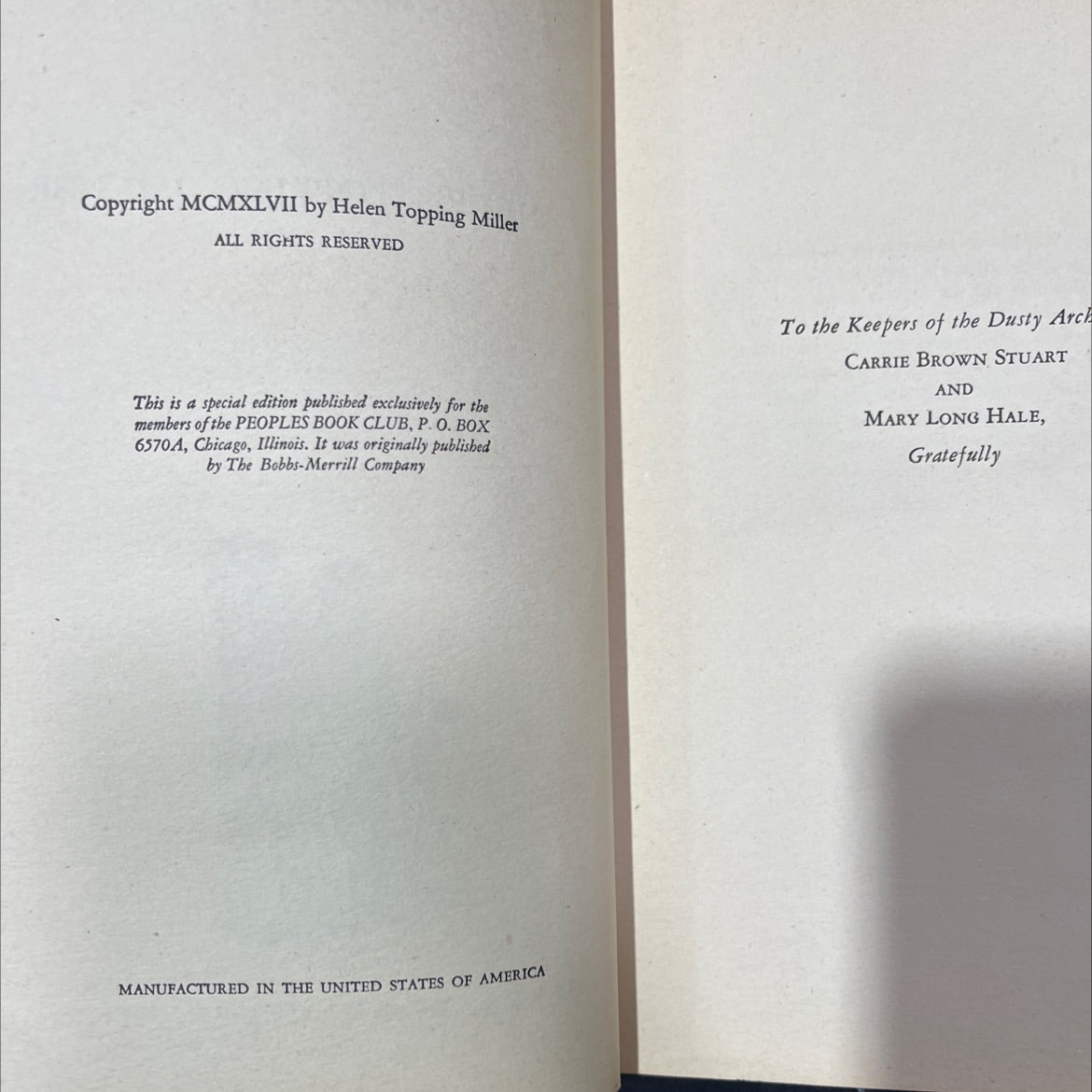 the sound of chariots book, by helen topping miller, 1947 Hardcover, Vintage image 3