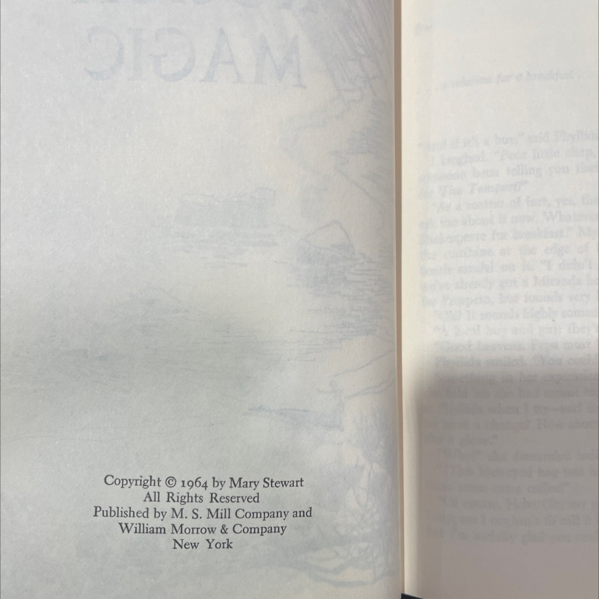 the spell of mary stewart this rough magic the ivy tree wildfire at midnight book, by Mary Stewart, 1964 Hardcover image 3