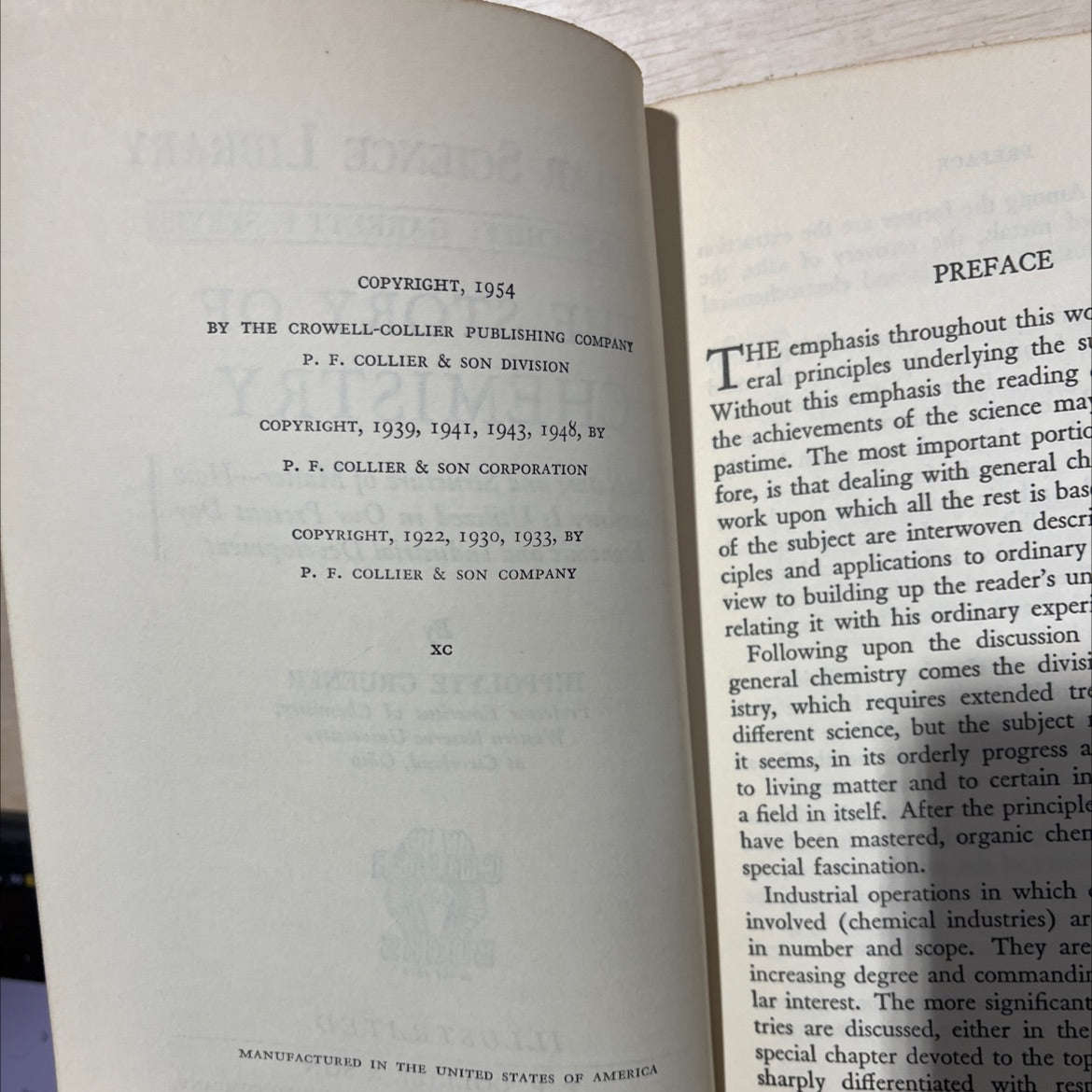 the story of chemistry book, by hippolyte gruener, 1954 Hardcover, Vintage image 3