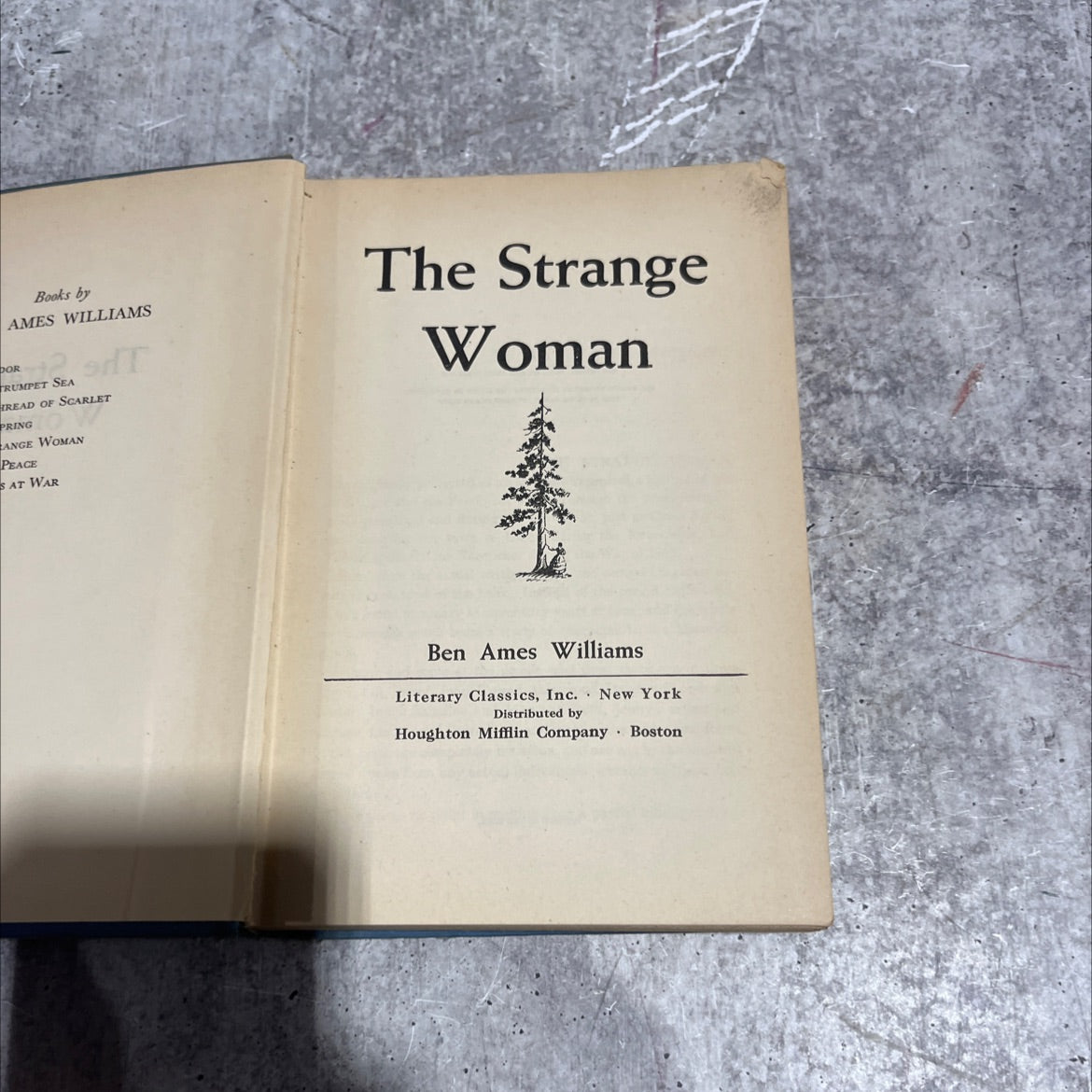 the strange woman book, by ben ames williams, 1970 Hardcover image 2