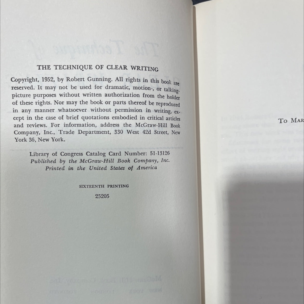 the technique of clear writing book, by robert gunning, 1952 Hardcover, Vintage image 3
