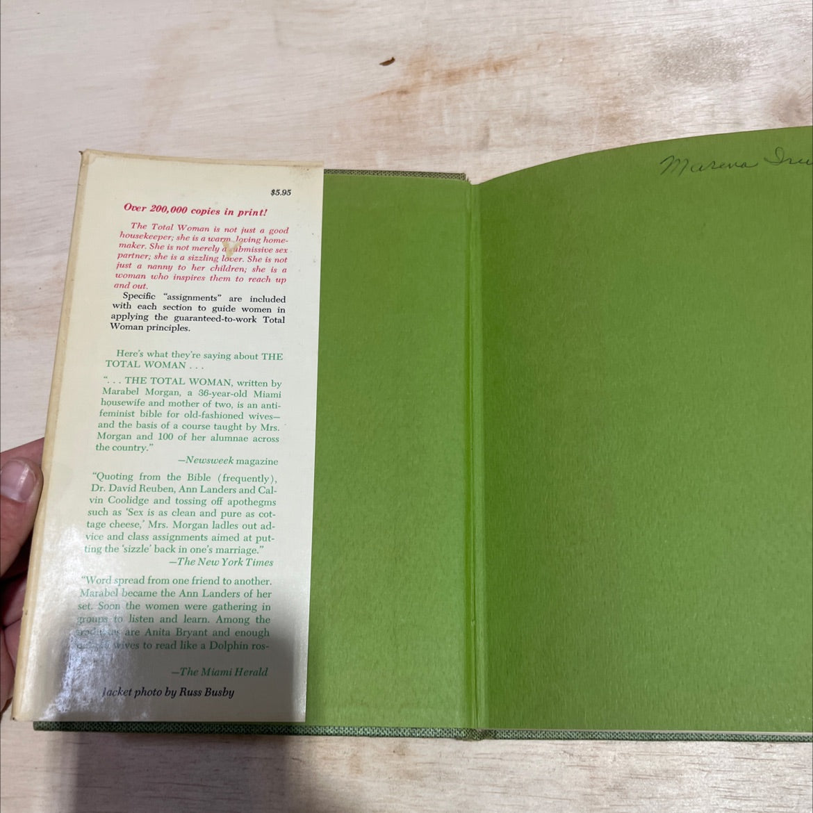 the total woman book, by Marabel Morgan, 1973 Hardcover image 4