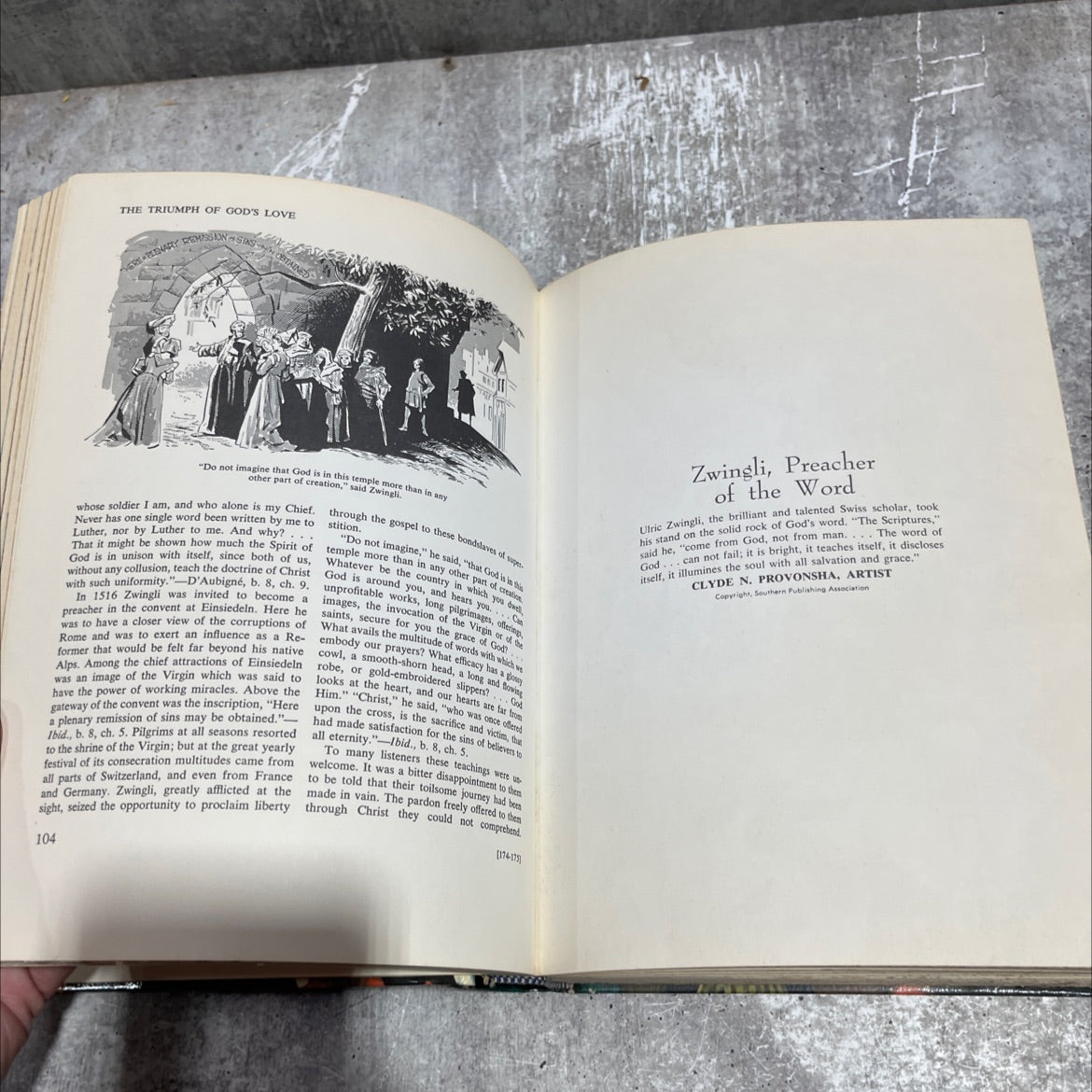 the triumph of god's love book, by E. G. White, 1957 Hardcover image 4