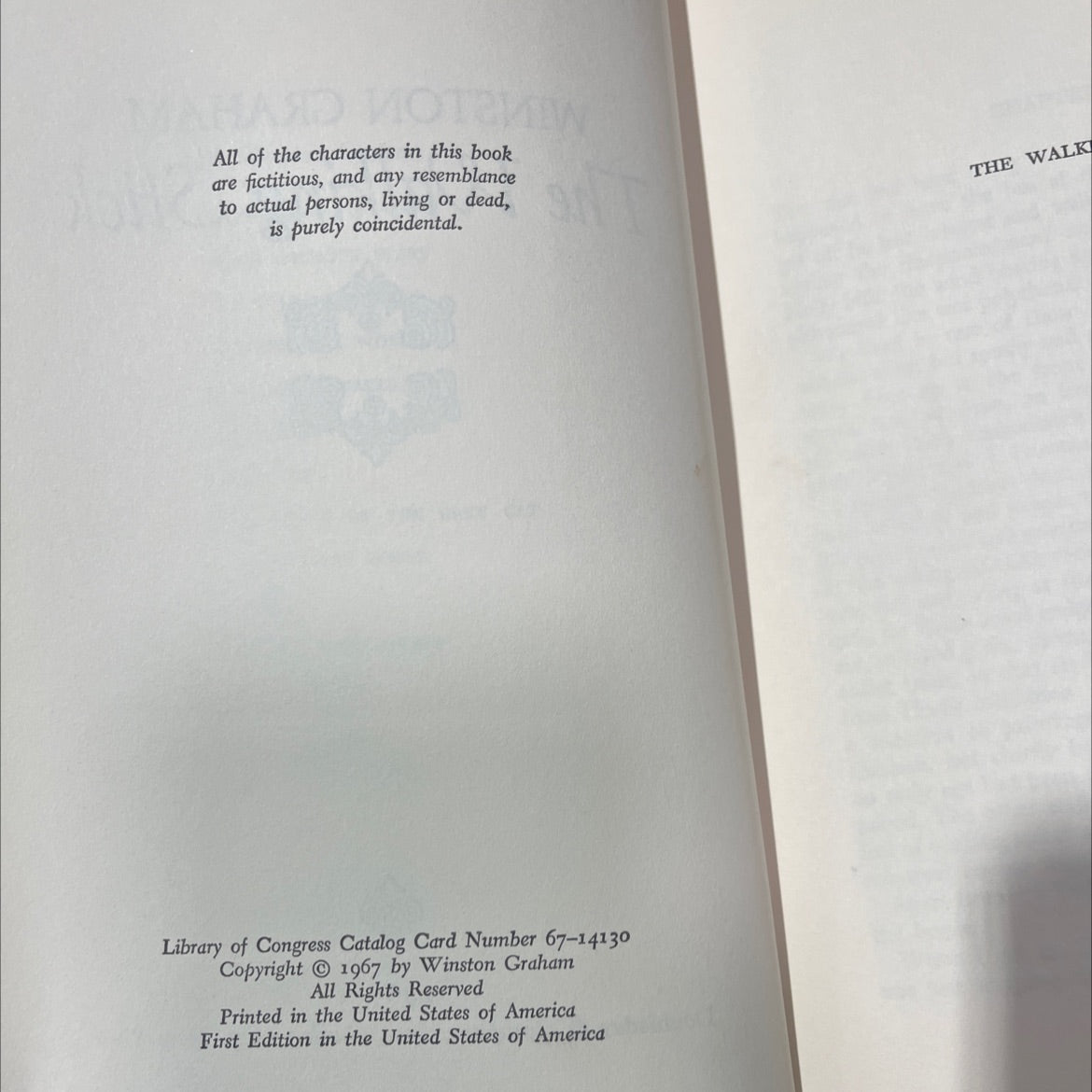 the walking stick book, by winston graham, 1967 Hardcover image 3