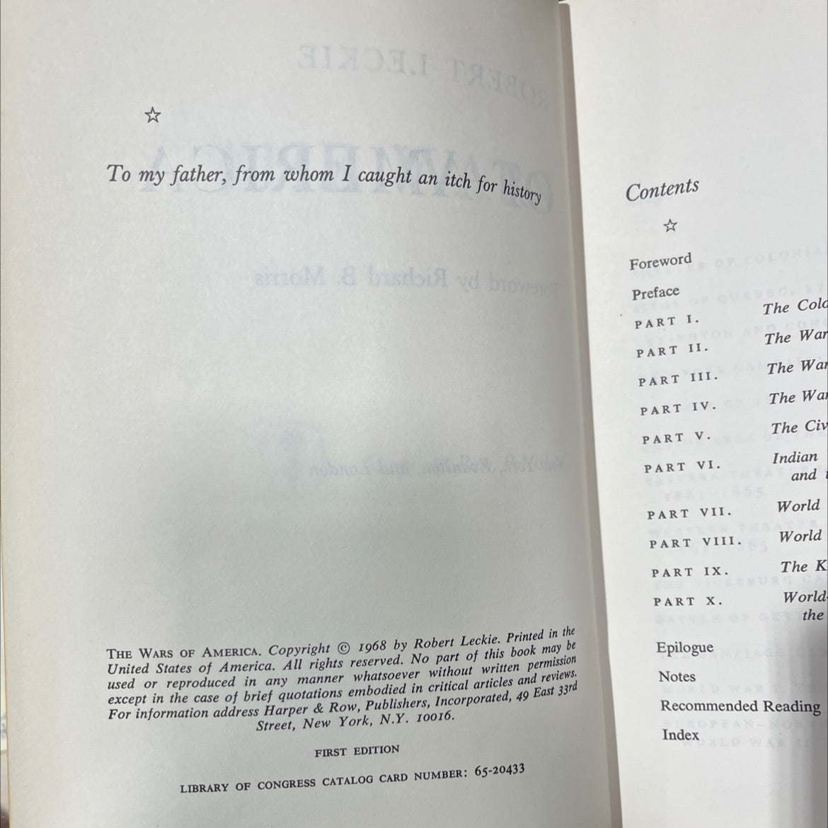 the wars of america book, by robert leckie, 1968 Hardcover, Vintage image 3