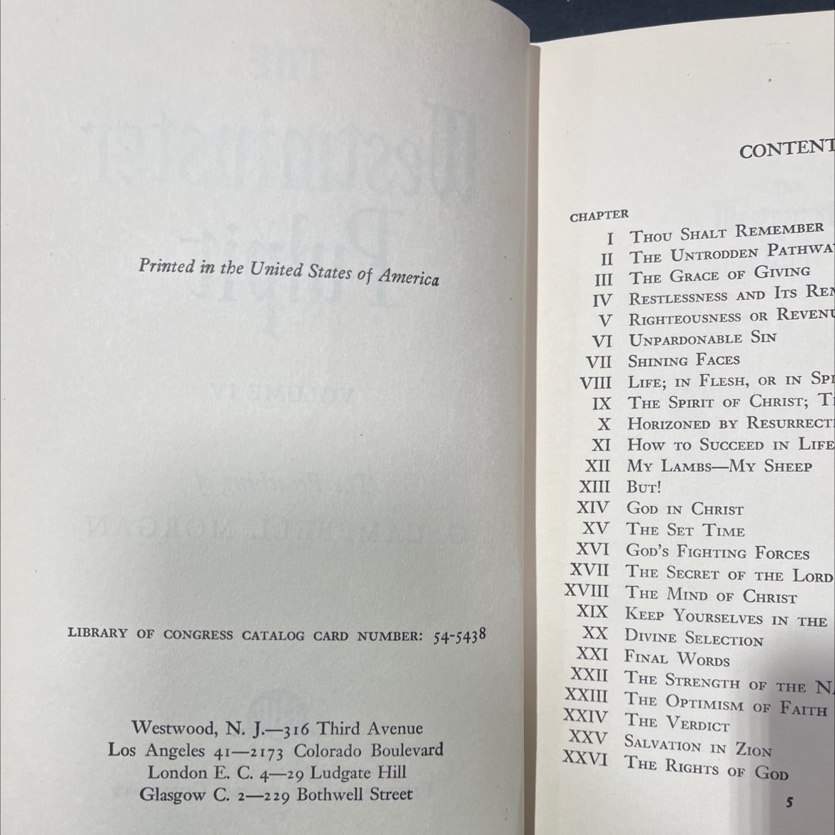 the westminster pulpit volume iv the preaching of g. campbell morgan book, by g. campbell morgan, 1970 Hardcover image 3