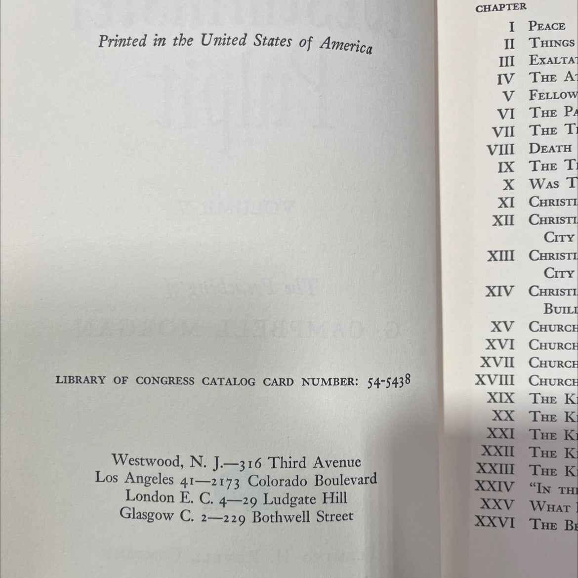 the westminster pulpit volume v the preaching of g. campbell morgan book, by g. campbell morgan, 1970 Hardcover image 3