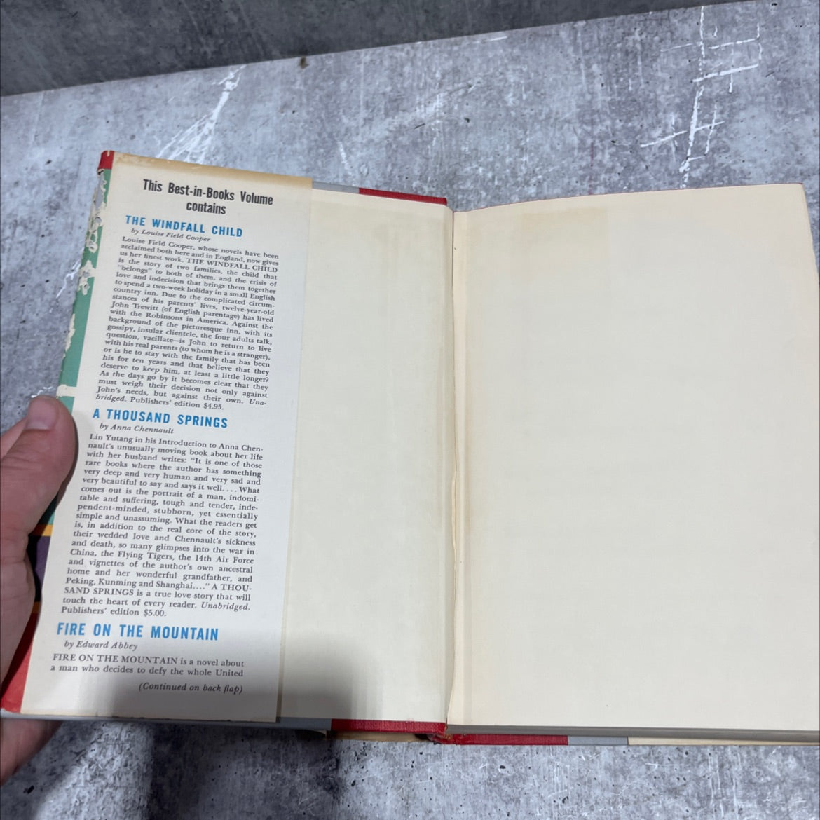 the windfall child book, by louise field cooper, 1962 Hardcover image 4