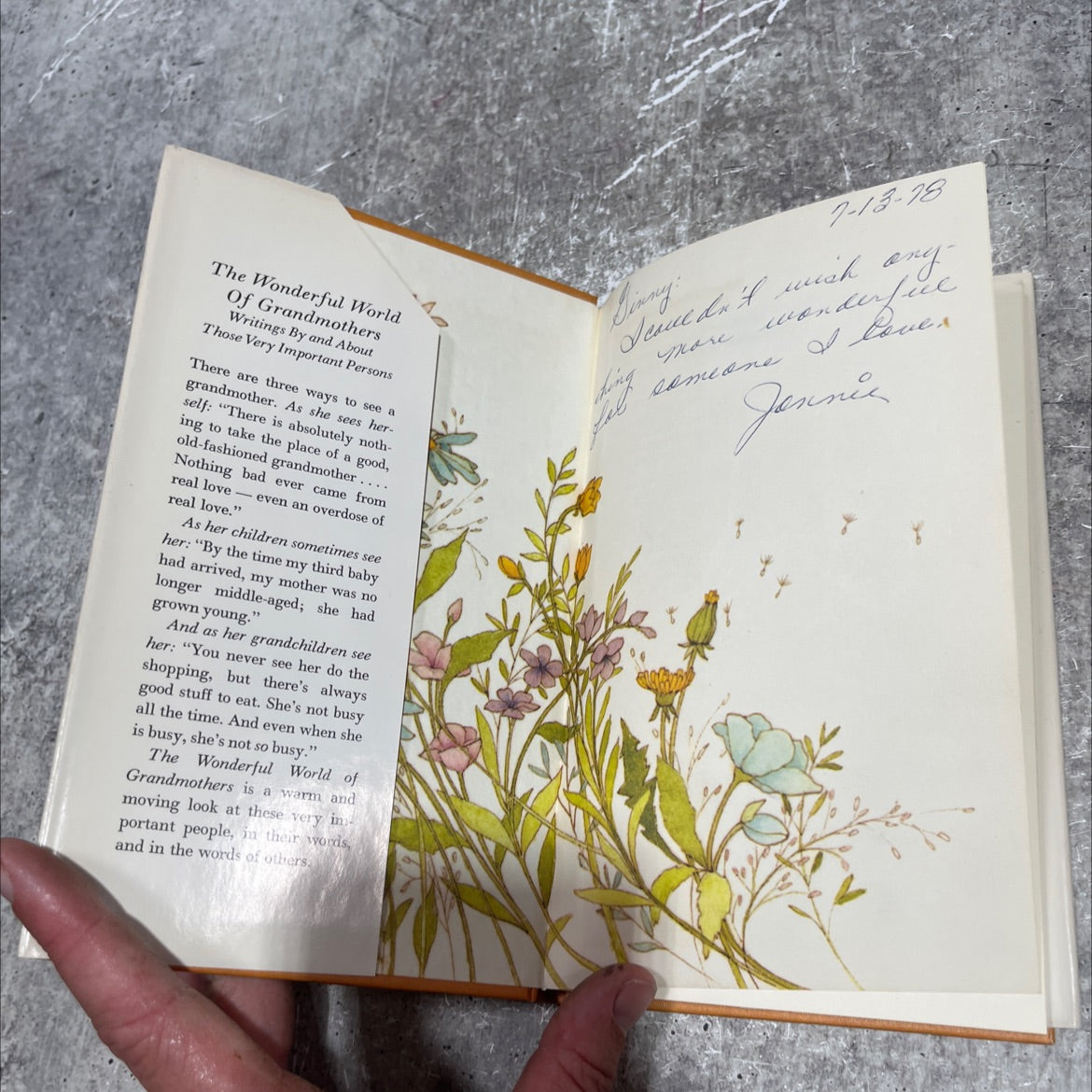 the wonderful world of grandmothers book, by jan miller gilmore, 1970 Hardcover image 4