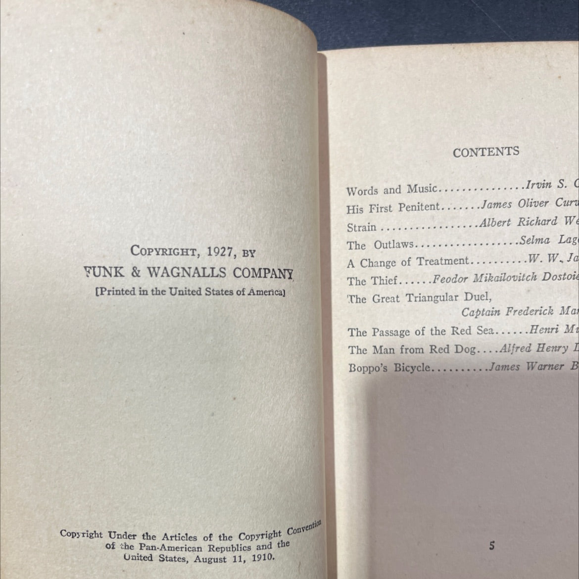 the world's one hundred best short stories book, by grant overton, 1927 Hardcover image 3