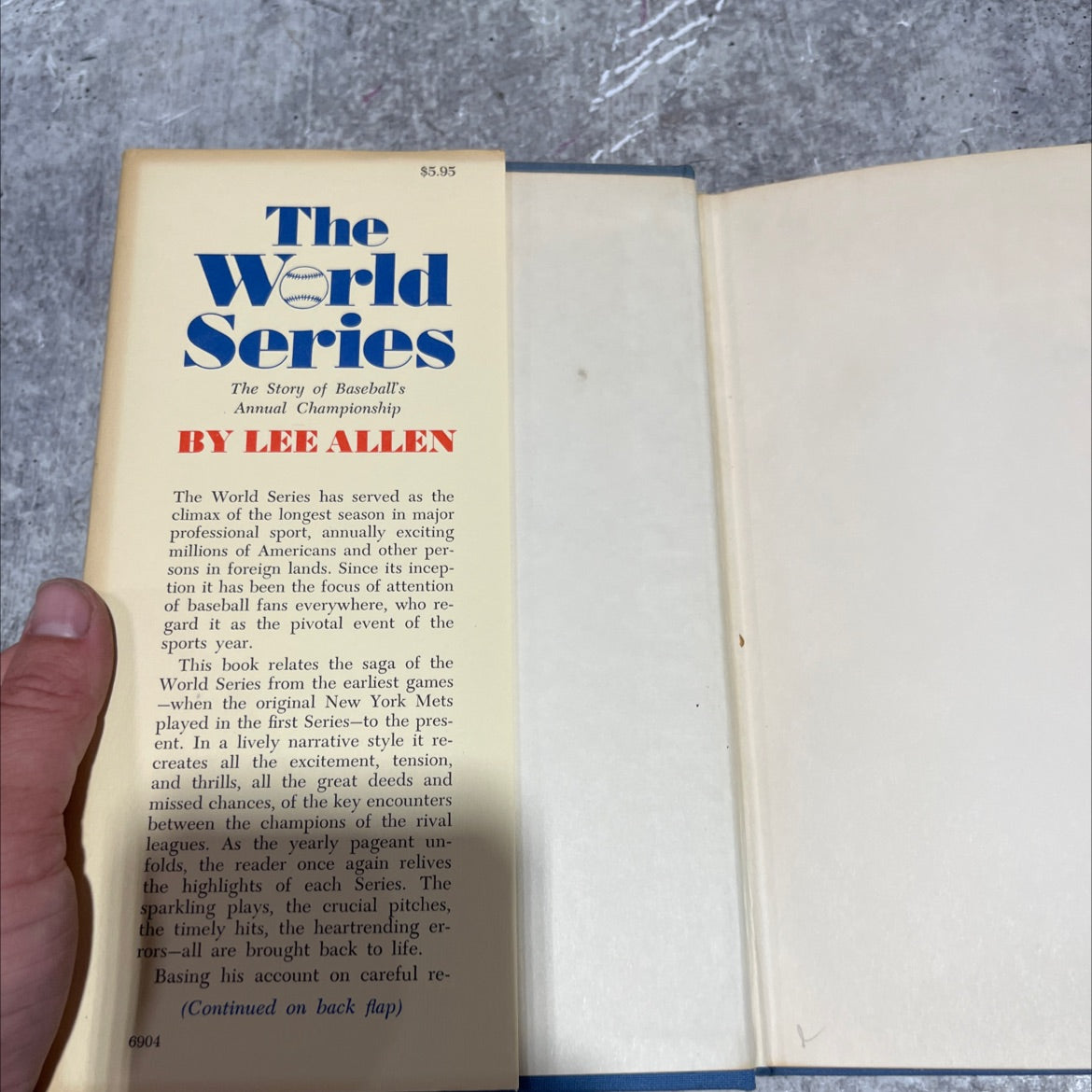the world series the story of baseball's annual championship book, by lee allen, 1969 Hardcover image 4
