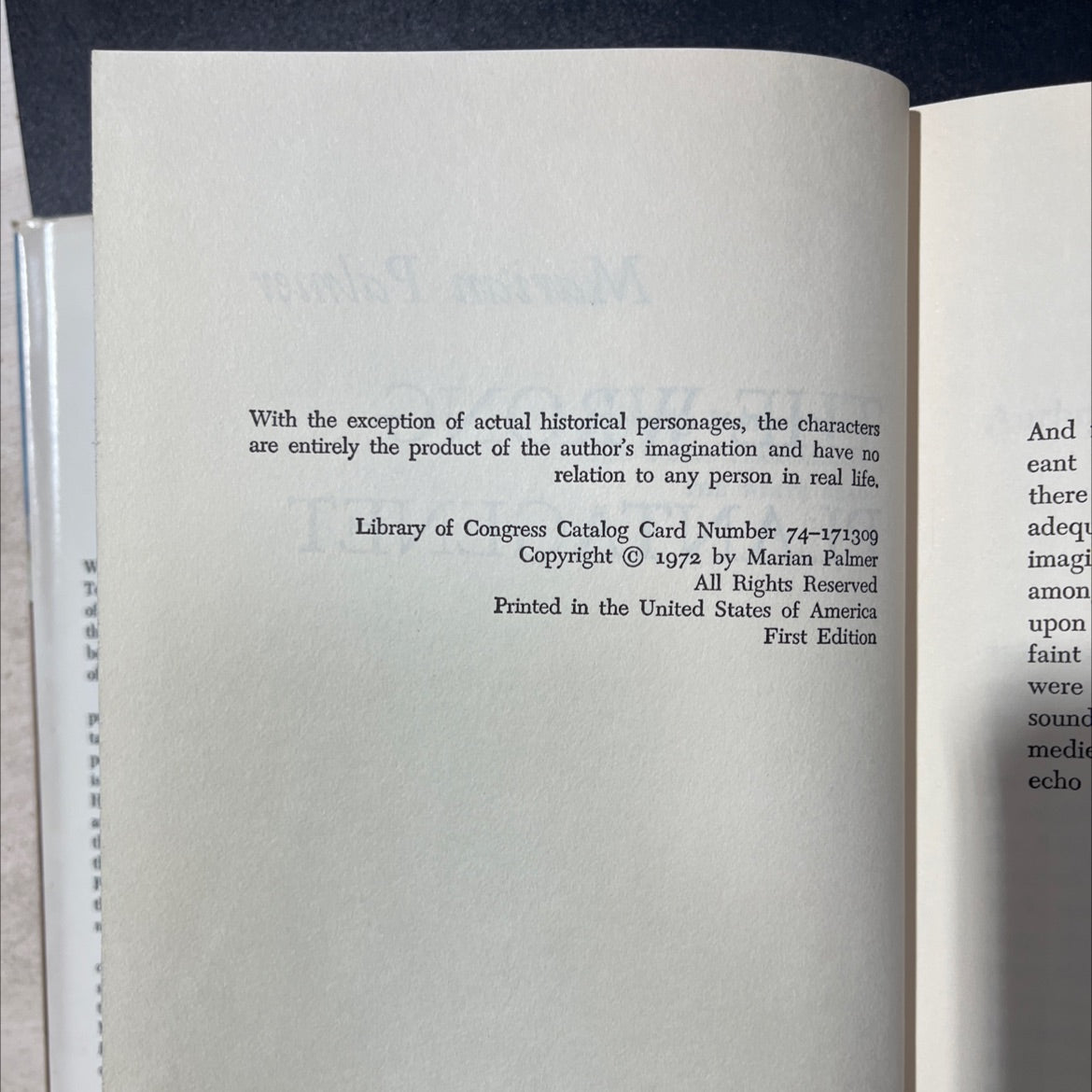 the wrong plantagenet book, by Marian Palmer, 1972 Hardcover, First Edition, Vintage image 3