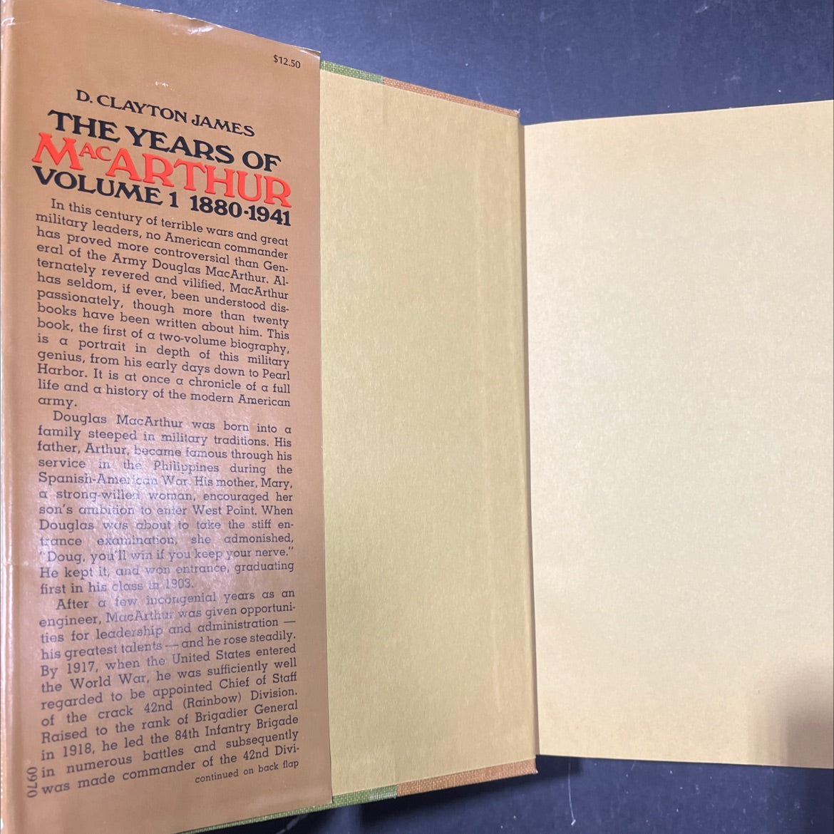 the years of macarthur book, by d. clayton james, 1970 Hardcover image 4