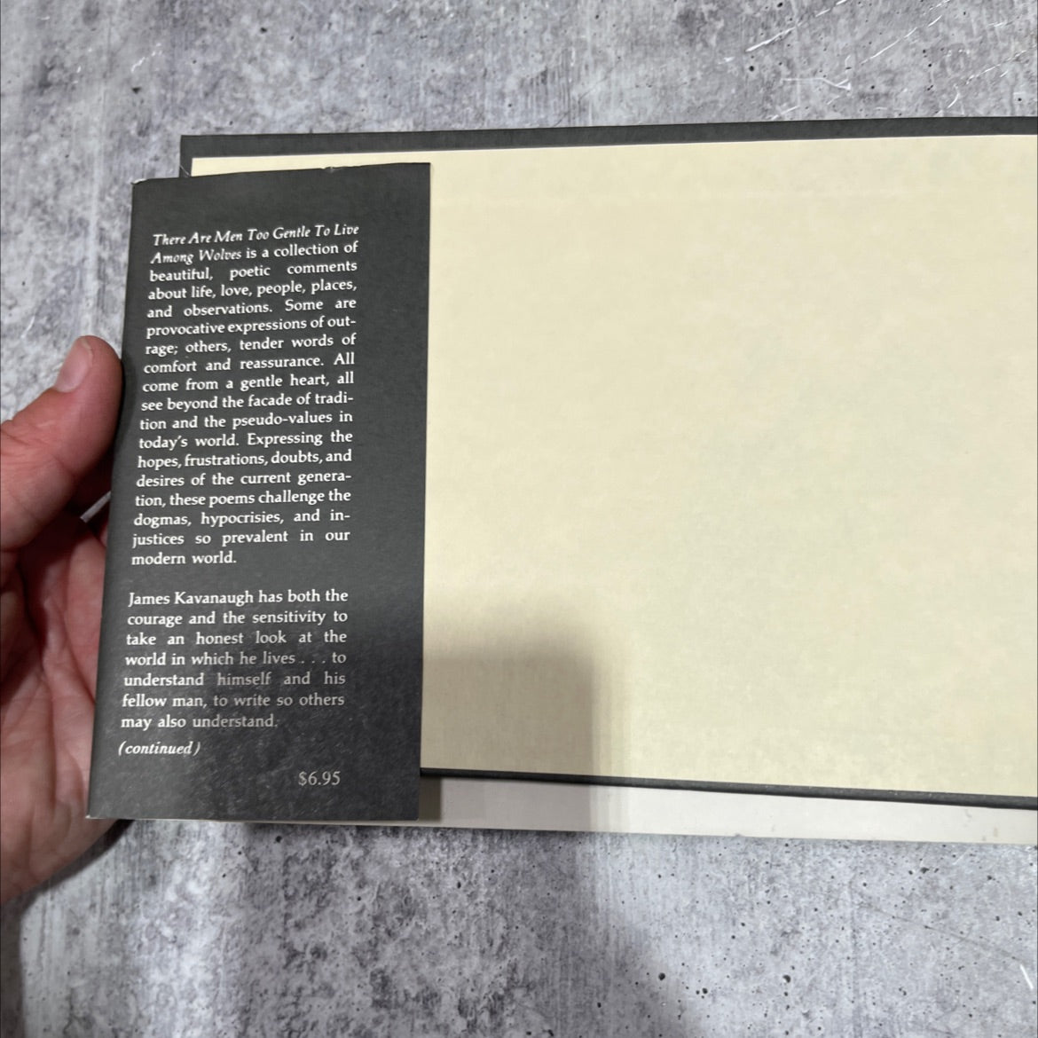 there are men too gentle to live among wolves book, by James Kavanaugh, 1970 Hardcover image 4