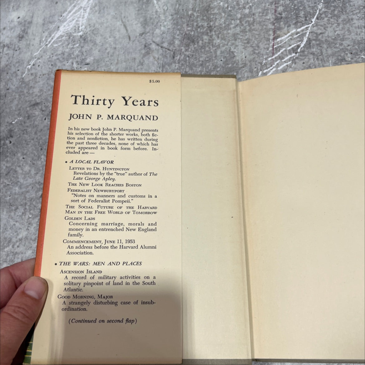 thirty years book, by john p. marquand, 1954 Hardcover image 4