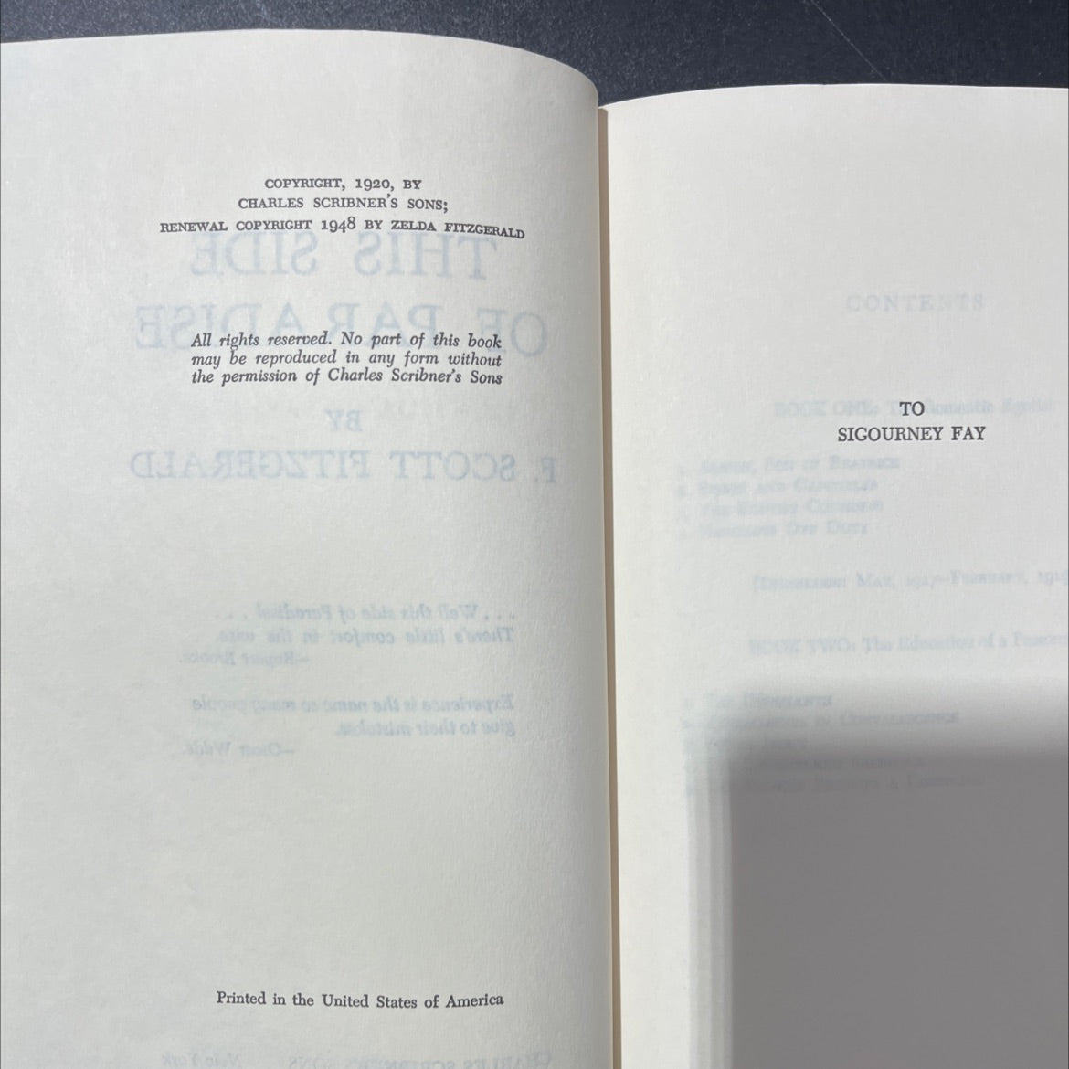 this side of paradise book, by f. scott fitzgerald, 1948 Hardcover, Vintage image 3