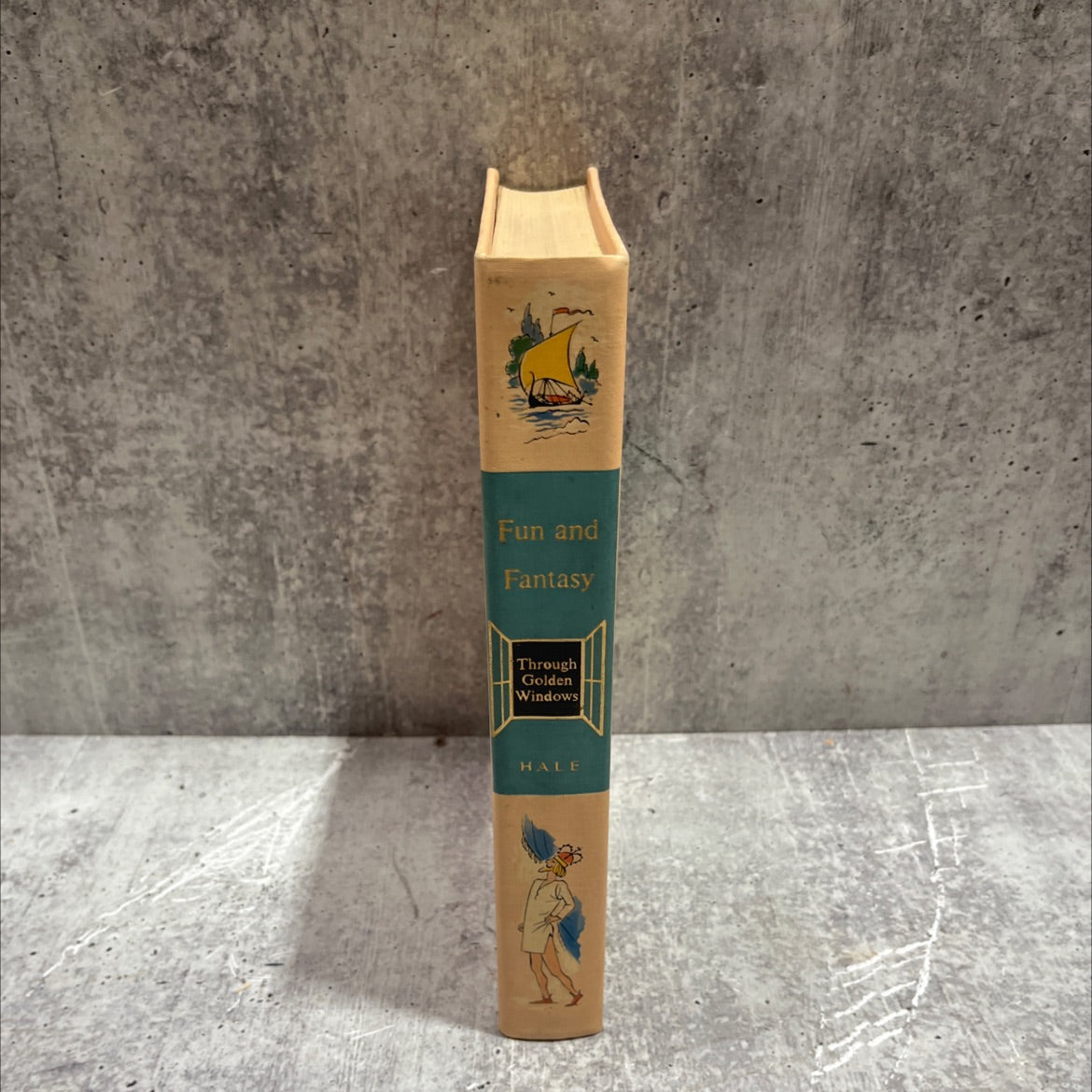 through golden windows fun and fantasy book, by multiple authors, 1958 Hardcover image 4