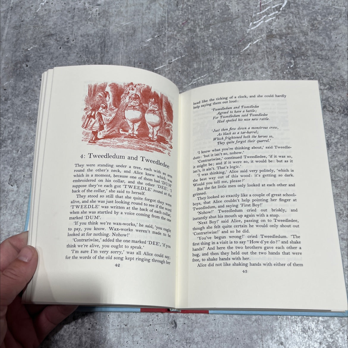 through the looking-glass and what alice found there book, by lewis carroll, 1992 Hardcover image 4