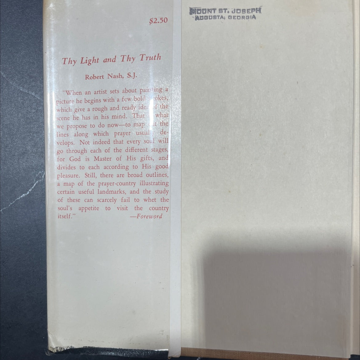 thy light and thy truth a companion to send forth thy light book, by rev. robert nash, s. j., 1948 Hardcover image 4
