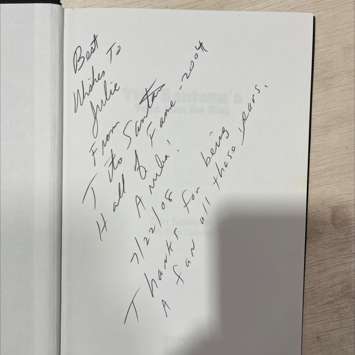 SIGNED tito santana's tales from the ring book, by tito santana with tom caiazzo, 2008 Hardcover, First Edition, Rare image 4