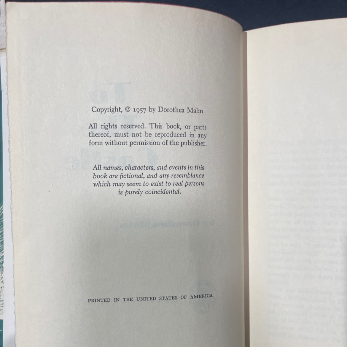 to the castle book, by dorothea malm, 1957 Hardcover image 3