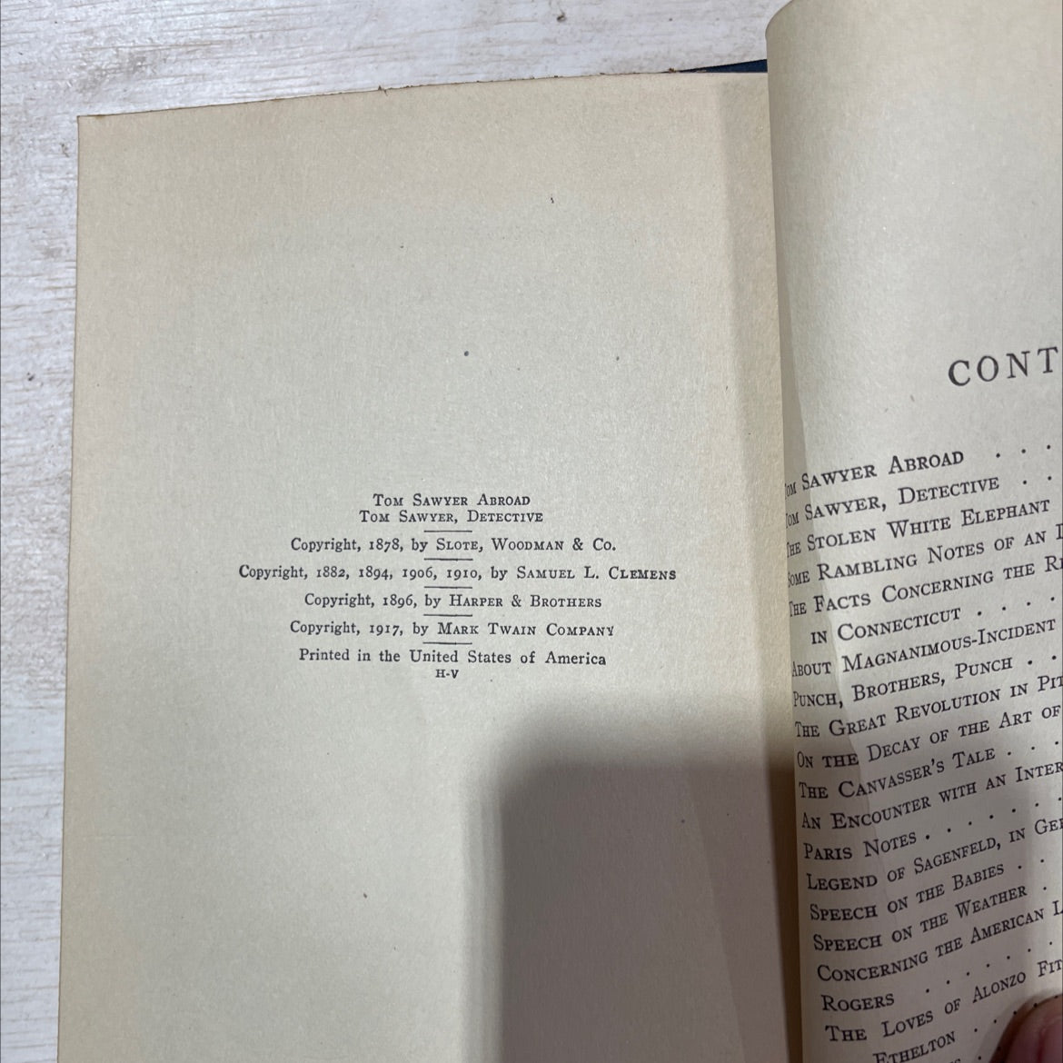 tom sawyer abroad tom sawyer, detective and other stories, etc., etc. book, by mark twain, 1917 Hardcover, Antique image 3