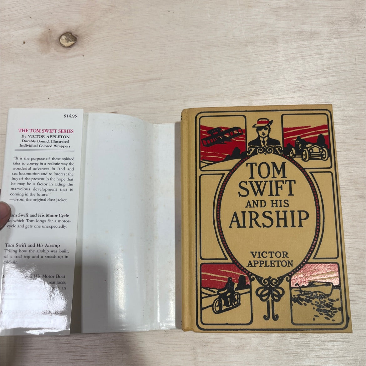 tom swift and his airship or the stirring cruise of the red cloud book, by victor appleton, 1992 Hardcover image 4
