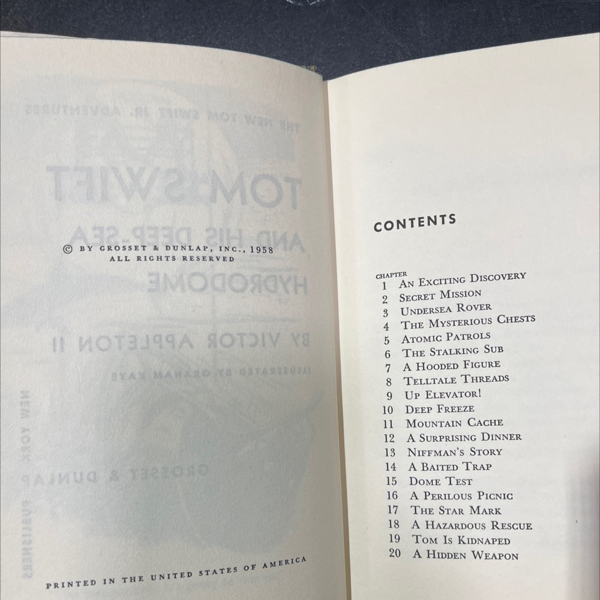 tom swift and his deep-sea hydrodome book, by victor appleton ii, 1958 Hardcover image 3