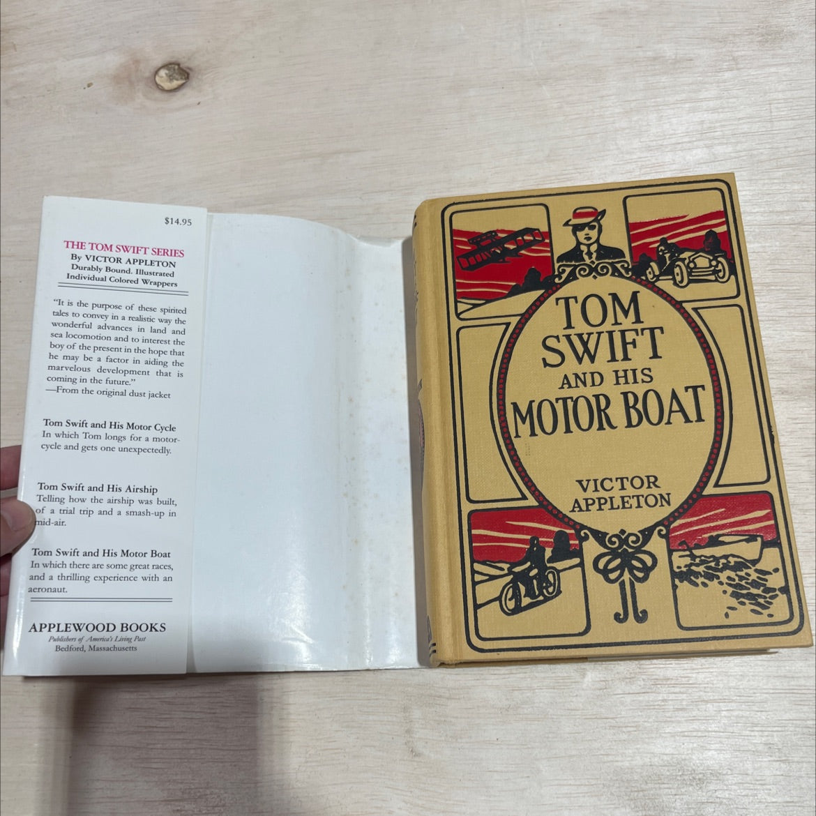 tom swift and his motor-boat or the rivals of lake carlopa book, by victor appleton, 1992 Hardcover image 4