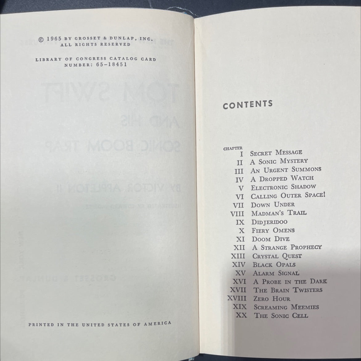 tom swift and his sonic boom trap book, by victor appleton ii, 1965 Hardcover image 3