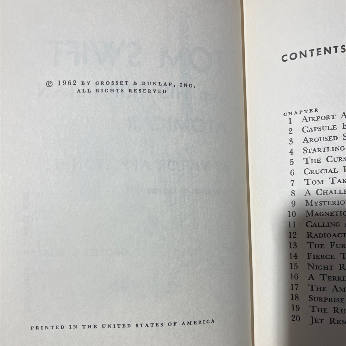 tom swift and his triphibian atomicar book, by victor appleton ii, 1962 Hardcover image 3