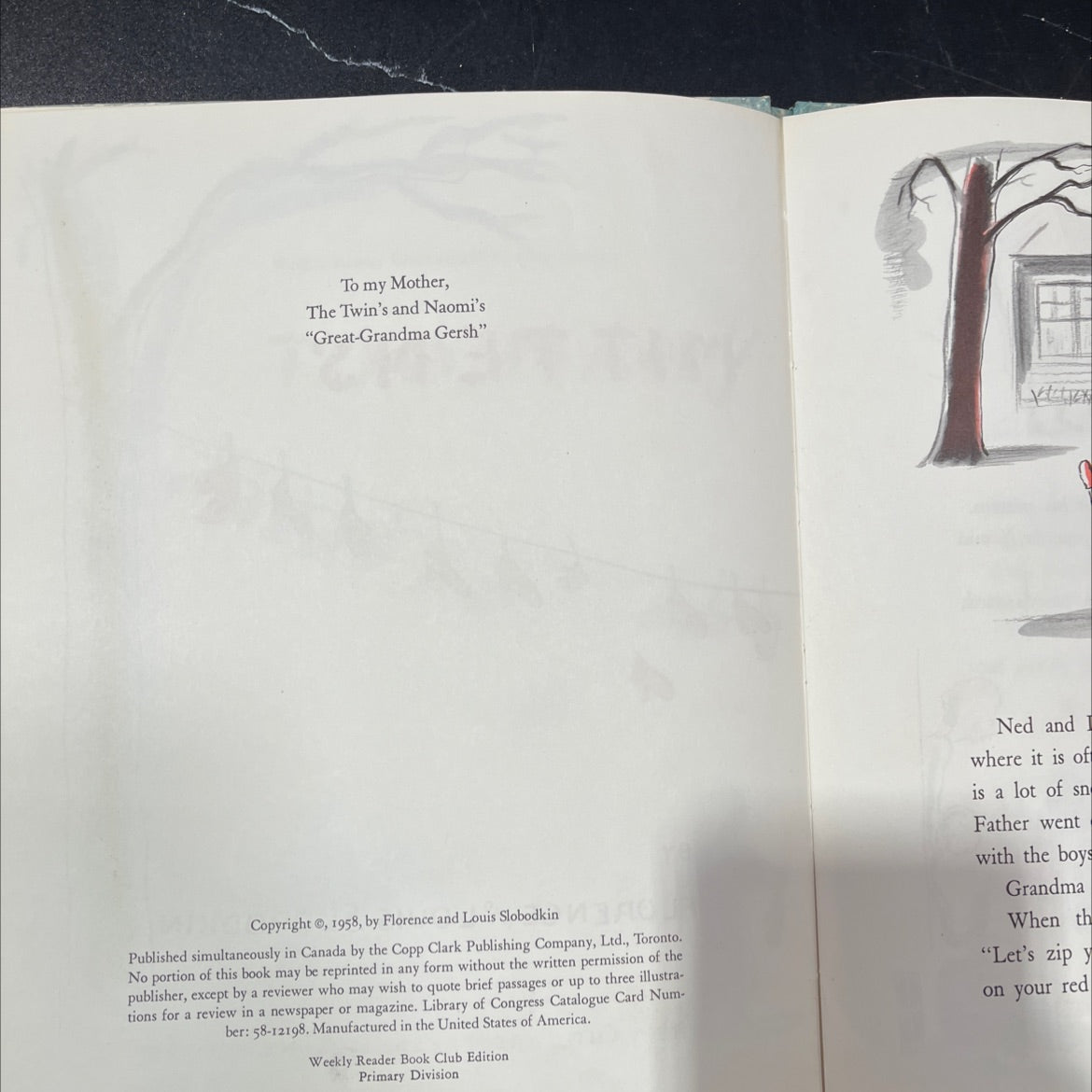 too many mittens book, by florence and louis slobodkin, 1958 Hardcover image 3