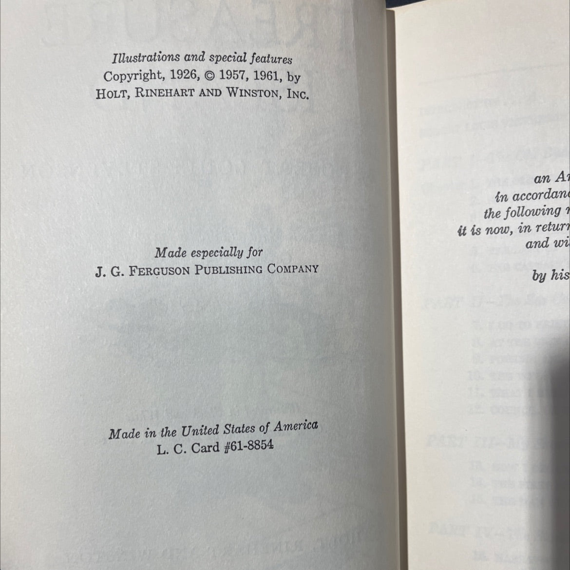 treasure island book, by robert louis stevenson, 1961 Hardcover image 3