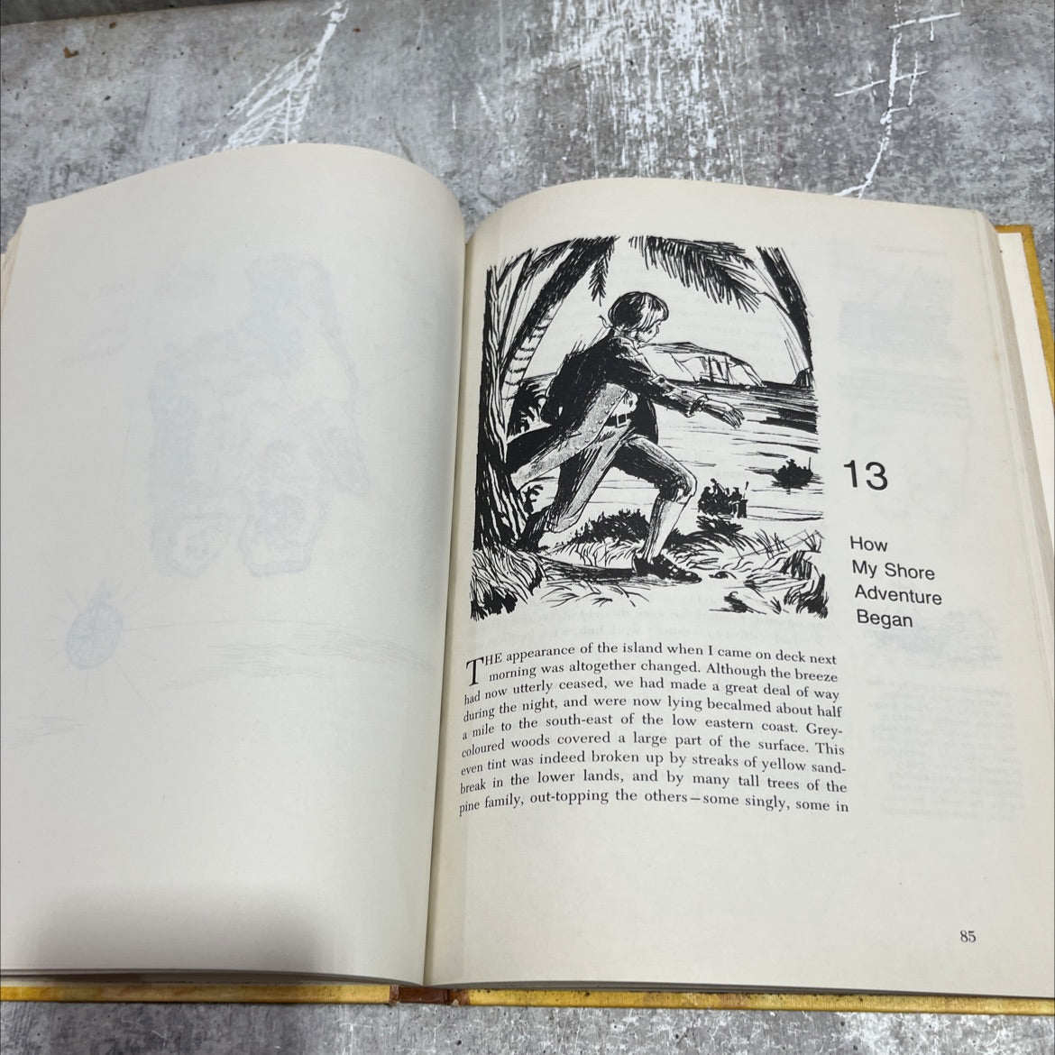 treasure island book, by robert louis stevenson, 1968 Hardcover image 4