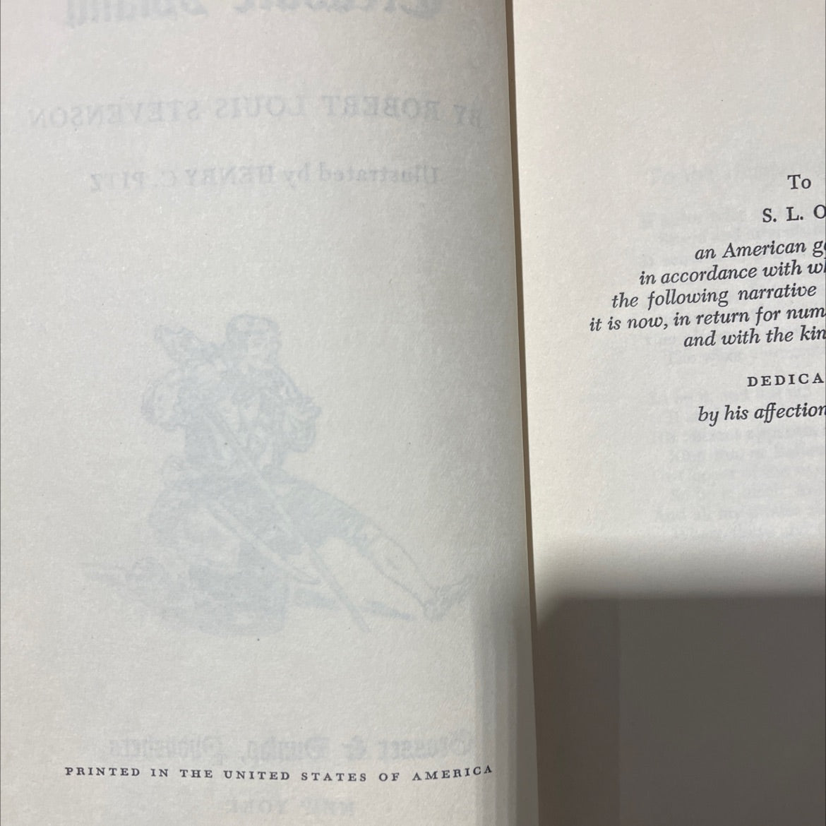 treasure island book, by robert louis stevenson, 1970 Hardcover image 3