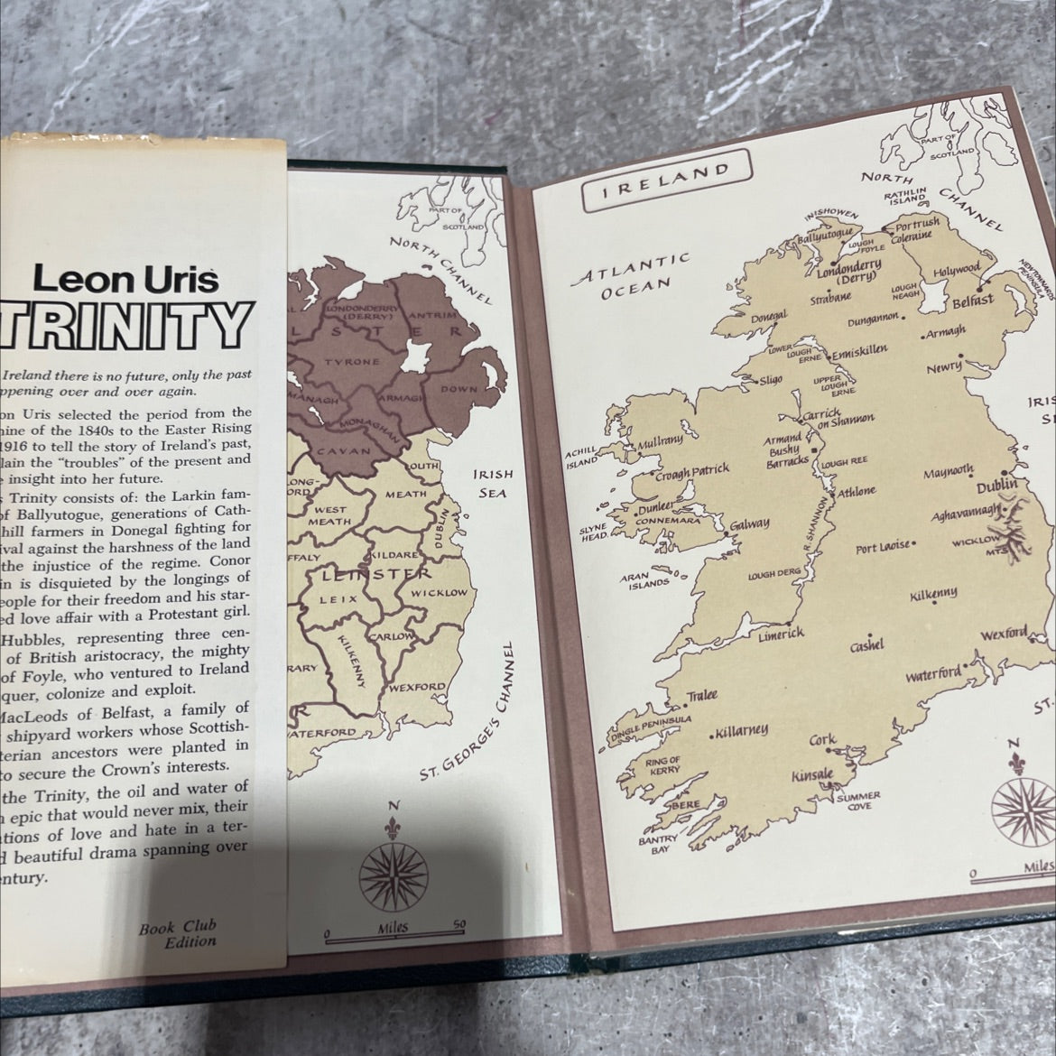 trinity book, by Leon Uris, 1976 Hardcover image 4