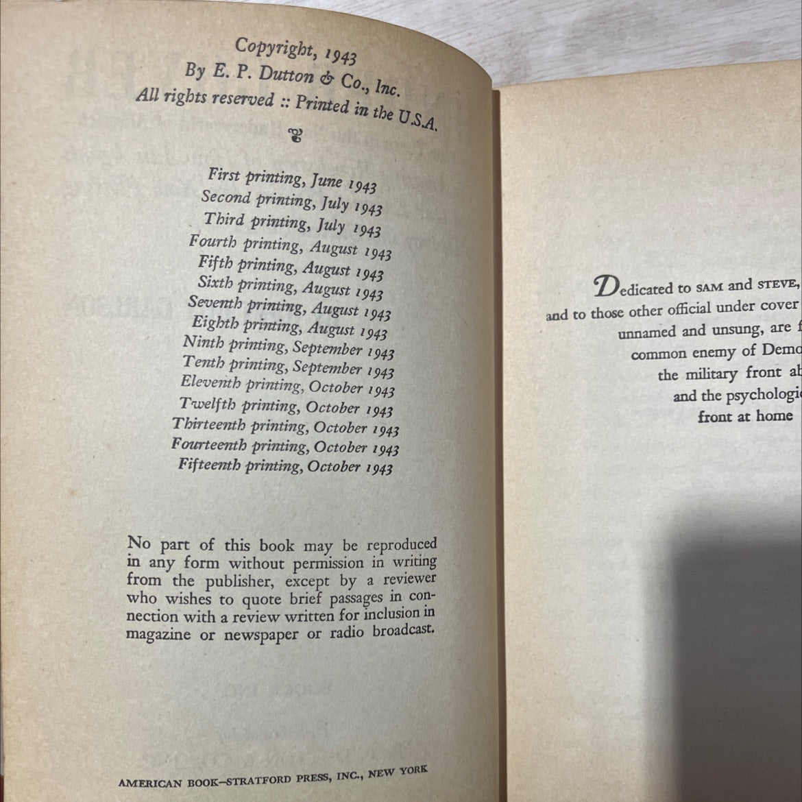 under cover book, by john roy carlson, 1943 Hardcover, Vintage image 3