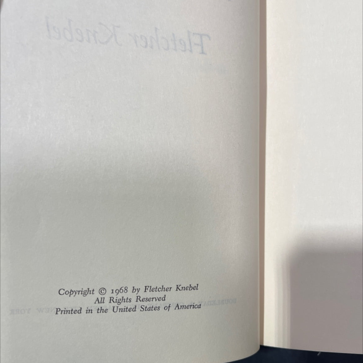 vanished book, by fletcher knebel, 1968 Hardcover image 3