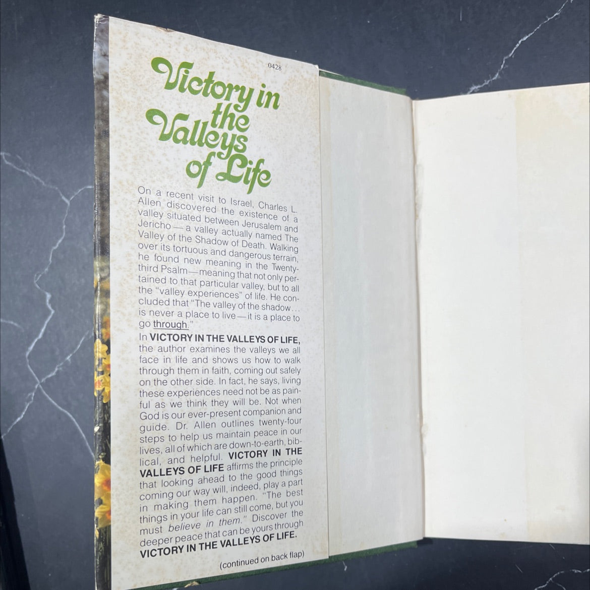 victory in the valleys of life book, by Charles L. Allen, 1981 Hardcover image 4