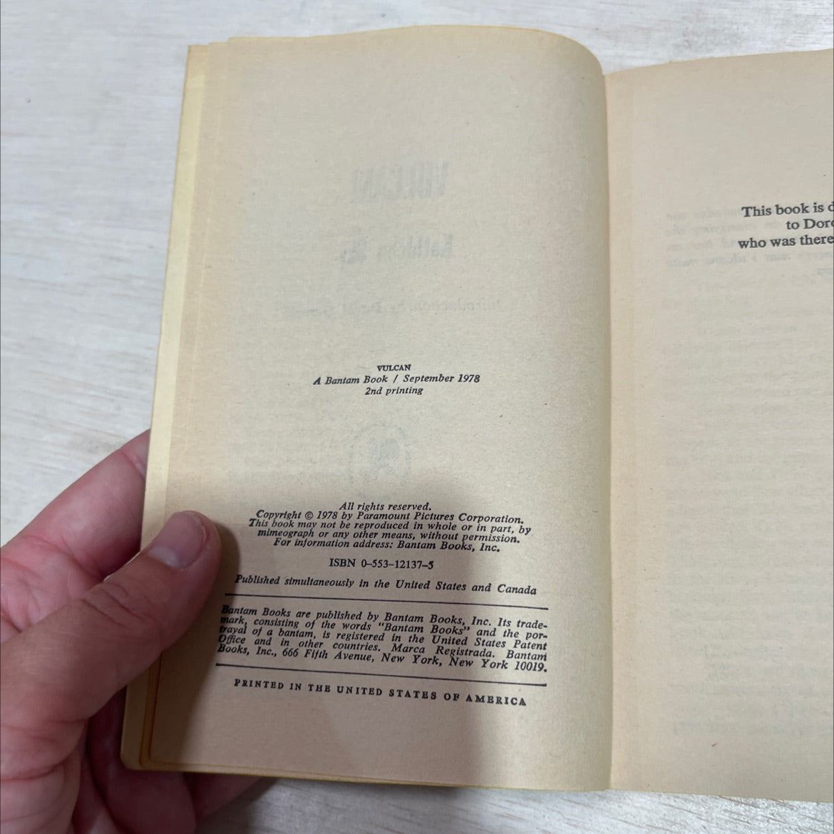 vulcan book, by Kathleen Sky, 1978 Paperback image 3